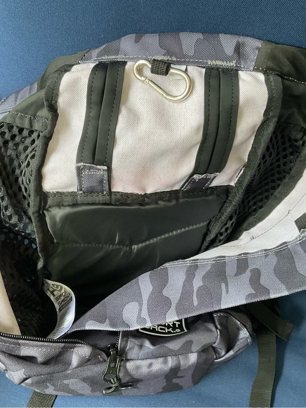 K 9 Sports Sack Black Camo Dog Backpack Small